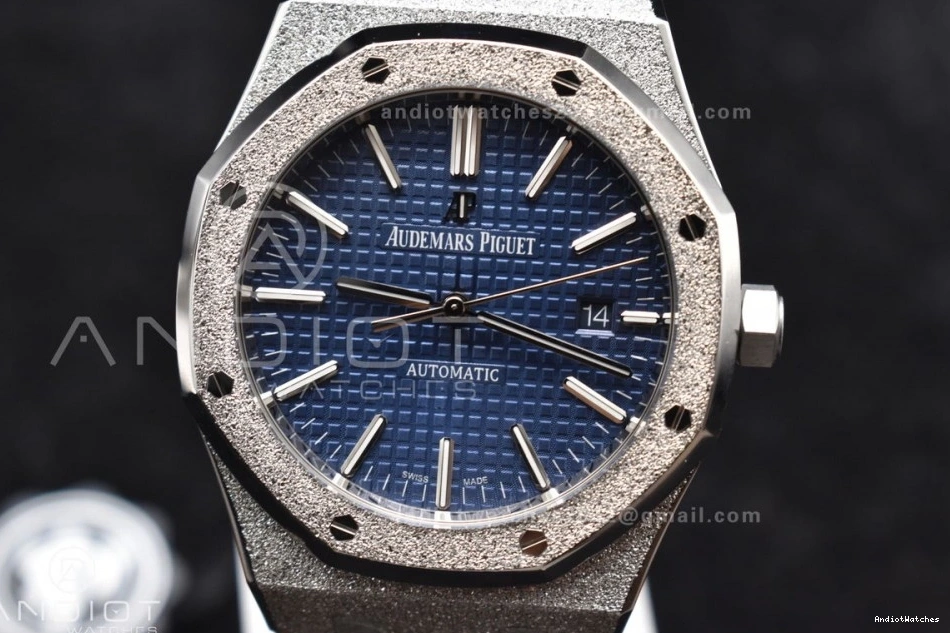 SS Versatile Frosted Bracelet 15400 1095 Edition A SS on ZF Blue Oak Royal Case 1:1 Best 41mm Dial Textured 1216